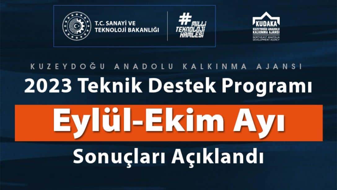 KUDAKA TEKNİK DESTEK PROGRAMI BAŞVURU SONUÇLARI AÇIKLANDI